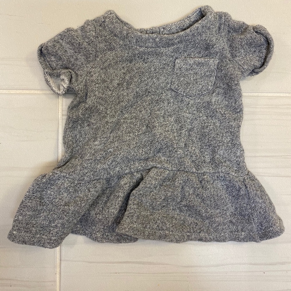 Baby Gap gray terry cloth dress